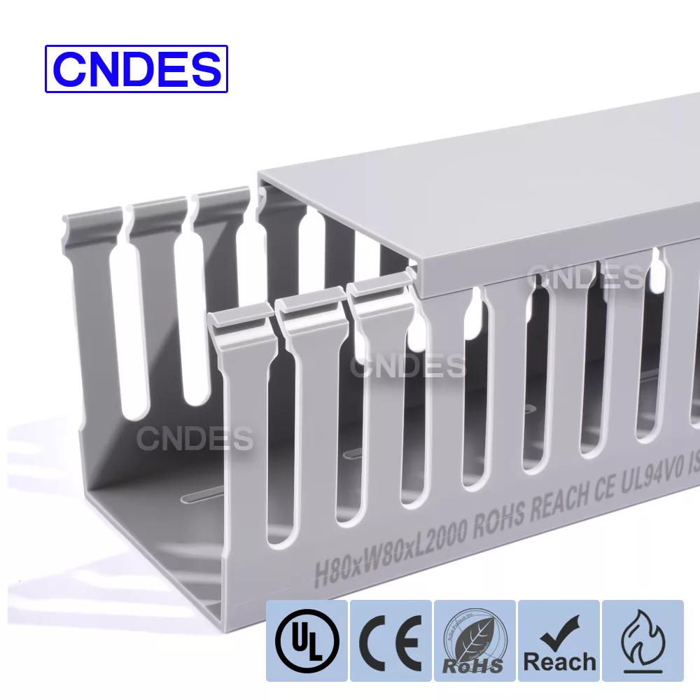 80 × 80 Slotted PVC Switchboard Wiring Duct